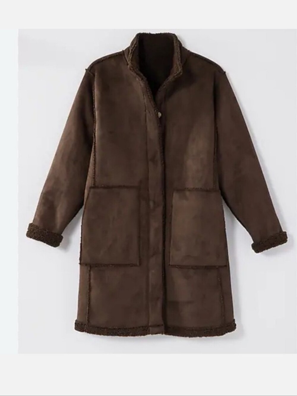 J.Jill Pure Jill Sherpa Teddy Reversible Coat